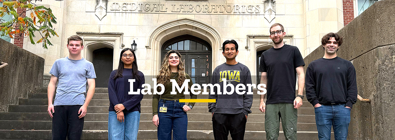 Contains the text "Lab Members" and a group photo of Boyden Lab Members