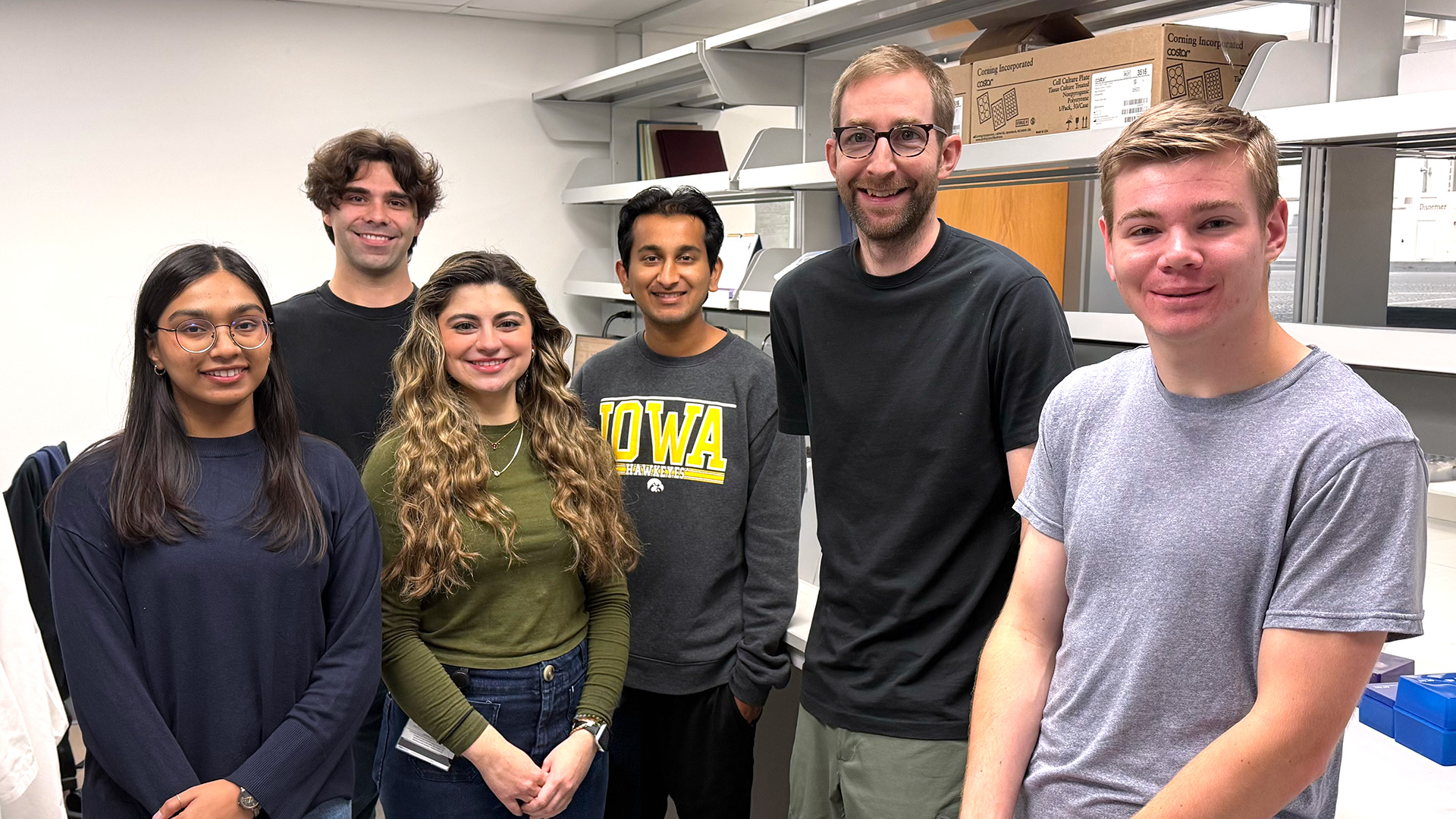 Boyden Lab Members Standing in a Lab